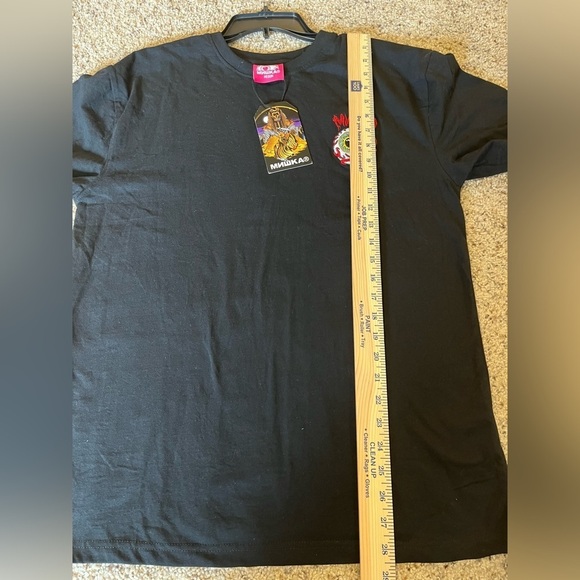 Mishka "Engineered To Destroy" Black T-Shirt With Biker Skull Graphic Size Large - Picture 16 of 16